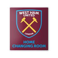 West Ham Home Changing Room Sign