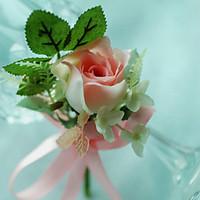 Wedding Flowers Free-form Roses Boutonnieres Wedding Party/ Evening Cotton