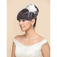 wedding veil one tier blusher veils birdcage veils tulle white black a ...