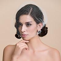 wedding veil one tier blusher veils birdcage veils cut edge 10 20cm tu ...