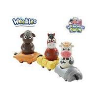 Weebles with Mini Vehicles Set