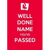 Well Done You\'ve Passed | Driving Test Congratulations Card