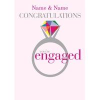wedding ring | personalised congratulations card