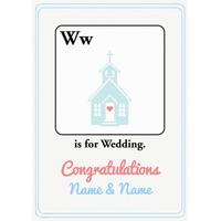 Wedding | Alphabet Card | AZ1023