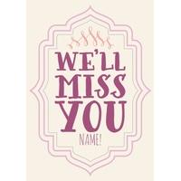 We\'ll Miss You | Personalised Leaving Card