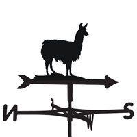 weathervane in llama design medium cottage