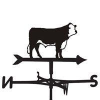 WEATHERVANE in Hereford Cow Design - Medium (Cottage)