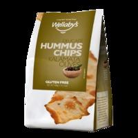 wellabys hummus chips with kalamata olive 120g