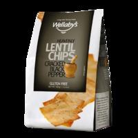 Wellaby\'s Lentil Chips with Black Pepper 140g, Black