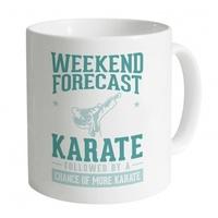 Weekend Forecast Karate Mug