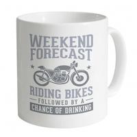 Weekend Forecast Motorbikes Mug