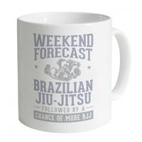 weekend forecast bjj mug