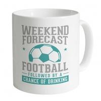 weekend forecast football mug