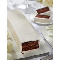 Wedding Cutting Bar Cake - Chocolate with Ivory Icing