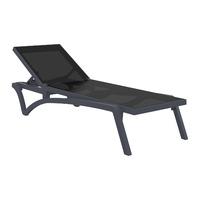 Westminster Atlanta Lounger Without Arms - Black