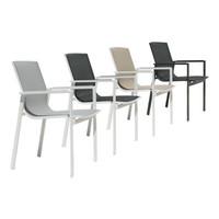 westminster madison stacking arm chair in charcoal white