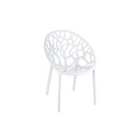 Westminster Leaf Stacking Chair Glossy White