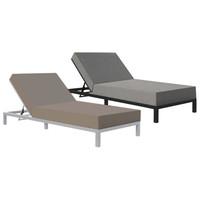 Westminster Desert Lounger in Grey Silver