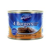 Westlers Burgers in Onion Gravy