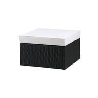 westminster valencia cushion top ottoman in ebony