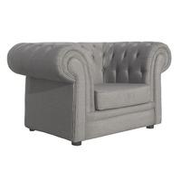 Westminster Chesterfield Armchair - Sunbrella Fabric - Grey