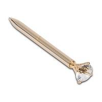 Wedding Pen with Clear Diamond Decoration - Gold