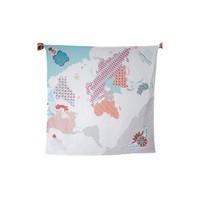 Weegoamigo Printed Muslin Wraps-World Map