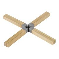 wenko bamboo cross trivet in grey