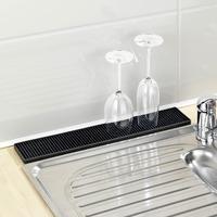 wenko slim draining mat in black