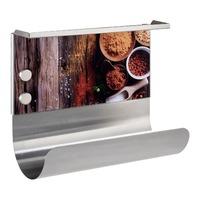 Wenko Spices Magnetic Kitchen Roll Holder with Shelf