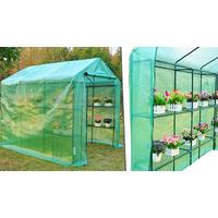 Weatherproof Greenhouse with Shelves