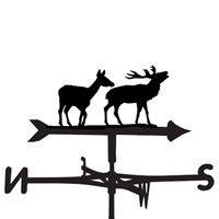 weathervane in pair of deer design medium cottage