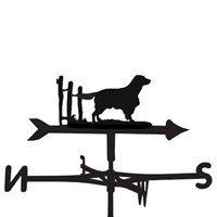 weathervane in welsh springer spaniel dog design medium cottage