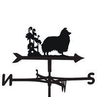 weathervane in sheltie dog design medium cottage
