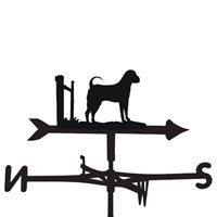 weathervane in sharpei dog design medium cottage