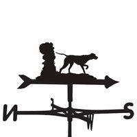 weathervane in pointer dog design medium cottage