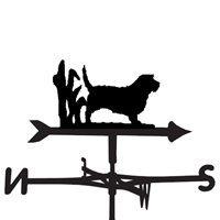 weathervane in petit basset griffon vendeen design medium cottage