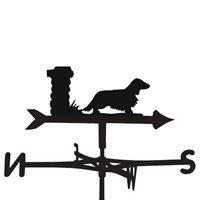 WEATHERVANE in Long Haired Dachshund Design - Medium (Cottage)