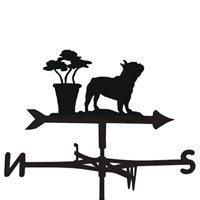 weathervane in french bulldog design medium cottage