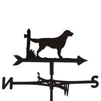 weathervane in flat coat dog design medium cottage