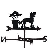 WEATHERVANE in Chinese Crested Design - Medium (Cottage)