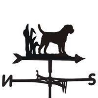 weathervane in border terrier dog design medium cottage