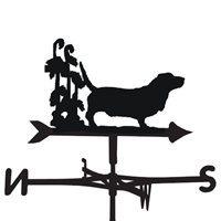 weathervane in bassett dog design medium cottage