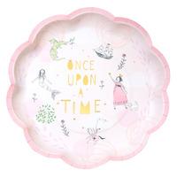 We Heart Pink Fairytale Paper Plates