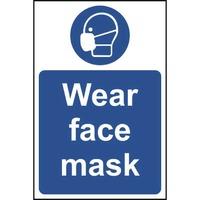 Wear face mask - Sign - PVC (200 x 300mm)