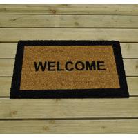 Welcome Design Coir Doormat by Kingfisher
