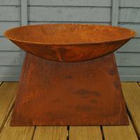 Weathered Metal Fire Bowl by Fallen Fruits