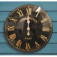 Westminster Classic Wall Clock In Black by Smart Garden
