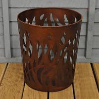 Weathered Flame Effect Metal Fire Bowl by Fallen Fruits