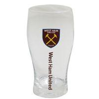 West Ham Wordmark Crest Pint Glass